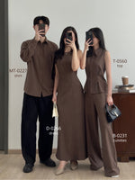 Load image into Gallery viewer, Kadaka T-0560 Sleeveless Shirt Top Stripes | Atasan Wanita Kerah Tanpa Lengan
