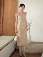 Muat gambar ke penampil Galeri, Kadaka D-0268 Midi Dress with Spaghetti Straps | Dress Midi Wanita
