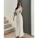 Load image into Gallery viewer, Kadaka D-0266 Maxi Dress Stripes with Adjustable Waist | Dress Panjang Wanita
