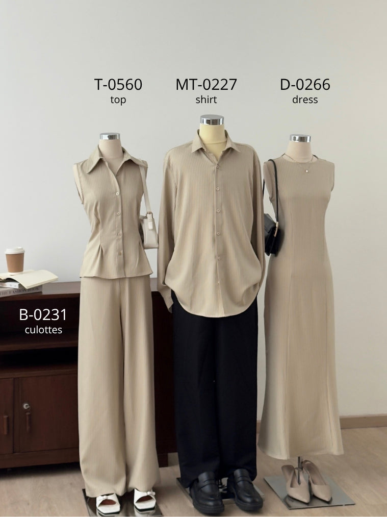 Kadaka D-0266 Maxi Dress Stripes with Adjustable Waist | Dress Panjang Wanita