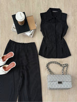 Load image into Gallery viewer, Kadaka T-0560 Sleeveless Shirt Top Stripes | Atasan Wanita Kerah Tanpa Lengan
