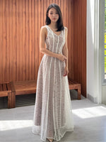 Load image into Gallery viewer, Kadaka D-0267 Maxi Lace Reversible Party Dress | Dress Panjang Brukat Wanita
