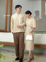 Load image into Gallery viewer, Kadaka MT-0228 Longsleeve Men Shirt with Embroidery Detail | Atasan Kemeja Pria
