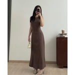 Load image into Gallery viewer, Kadaka D-0266 Maxi Dress Stripes with Adjustable Waist | Dress Panjang Wanita
