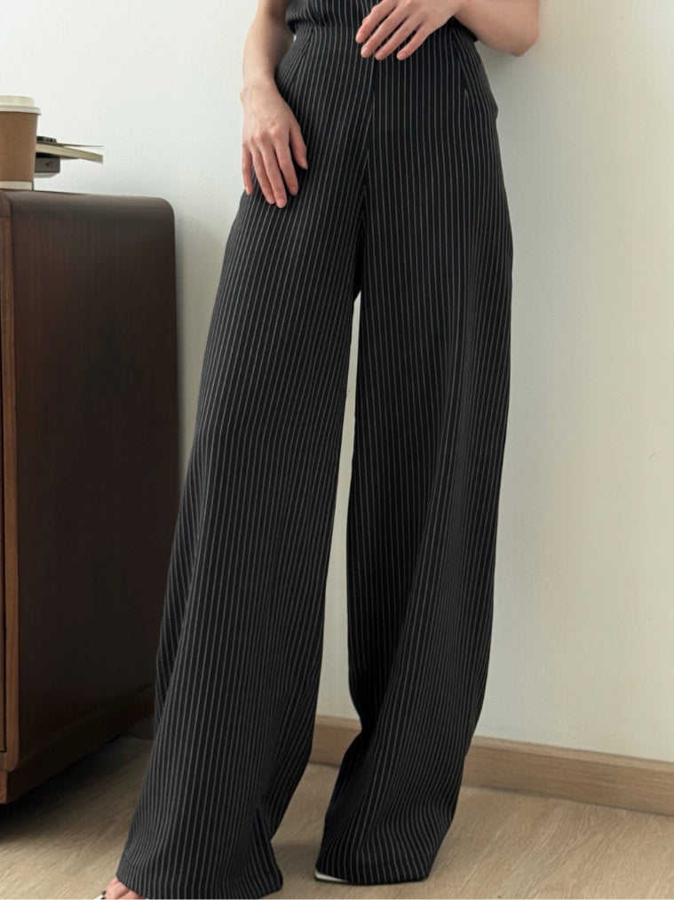 Kadaka B-0231 Highwaisted Culotte Stripes | Celana Kulot Wanita Stripes
