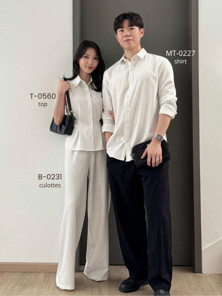 Kadaka MT-0227 Men Striped Long Sleeve Shirt | Kemeja Stripes Pria