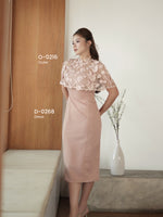 Muat gambar ke penampil Galeri, Kadaka D-0268 Midi Dress with Spaghetti Straps | Dress Midi Wanita
