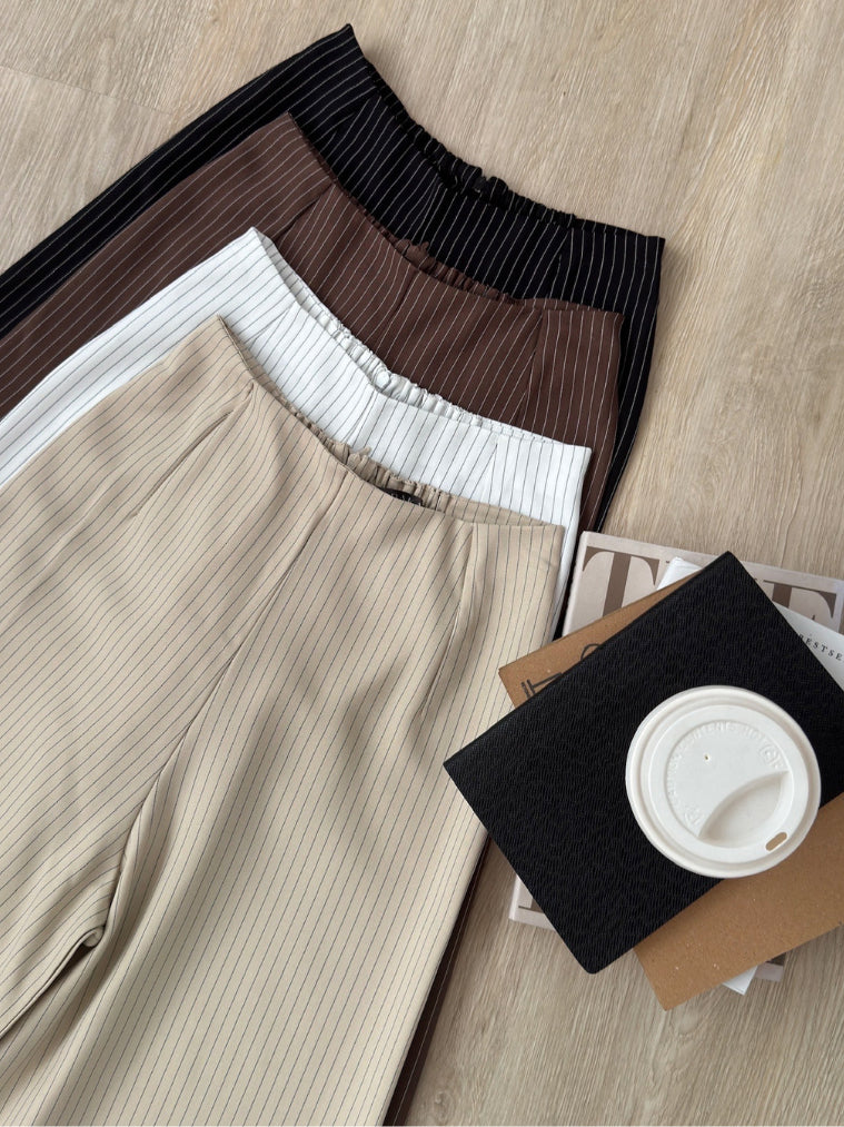 Kadaka B-0231 Highwaisted Culotte Stripes | Celana Kulot Wanita Stripes