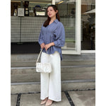 Load image into Gallery viewer, Kadaka T-0566 Long Sleeve Shirt Adjustable Waist | Kemeja Wanita Lengan Panjang
