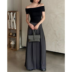 Load image into Gallery viewer, Kadaka B-0209 Super Wide Leg Double Pleated Culottes | Celana Kulot Wanita
