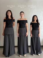 Load image into Gallery viewer, Kadaka B-0233 Skirt Layered Culottes | Celana Kulot Wanita detail Rok
