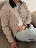 Muat gambar ke penampil Galeri, Kadaka Couple Outfit | Women and Men Outer with Corduroy Collar | Brooklyn Collection
