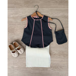 Muat gambar ke penampil Galeri, Kadaka KG-0114 Girls Sleeveless Top with Mini Sling Bag | Atasan Anak Perempuan
