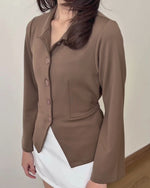 Load and play video in Gallery viewer, Kadaka Ivy Outer | Long Sleeves Outer Top |  Atasan Outer Wanita Lengan Panjang  | Everyday Basics O-0205

