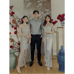 Muat gambar ke penampil Galeri, Kadaka S-0193 Set Lace Top With Satin Culotte Party CNY Imlek
