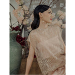 Muat gambar ke penampil Galeri, Kadaka S-0193 Set Lace Top With Satin Culotte Party CNY Imlek
