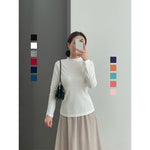 Muat gambar ke penampil Galeri, Kadaka T-0376 Top Mock Neck Long Sleeve Basic Stretch
