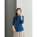 Muat gambar ke penampil Galeri, Kadaka T-0376 Top Mock Neck Long Sleeve Basic Stretch
