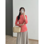 Muat gambar ke penampil Galeri, Kadaka T-0376 Top Mock Neck Long Sleeve Basic Stretch
